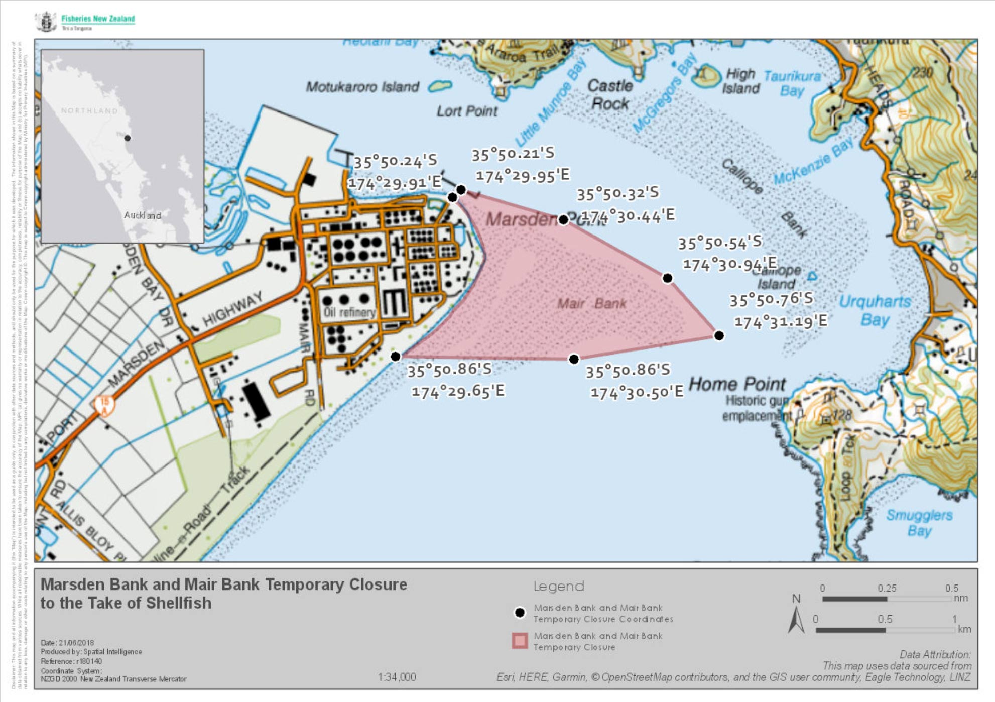 Marsden and Mair Banks temporary closure map